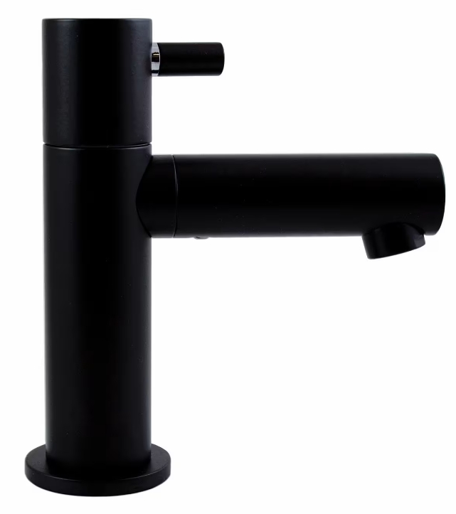 Kronenbach Lima 2.0 Black vanne de lavabo sur pied noir 23590001SMKB