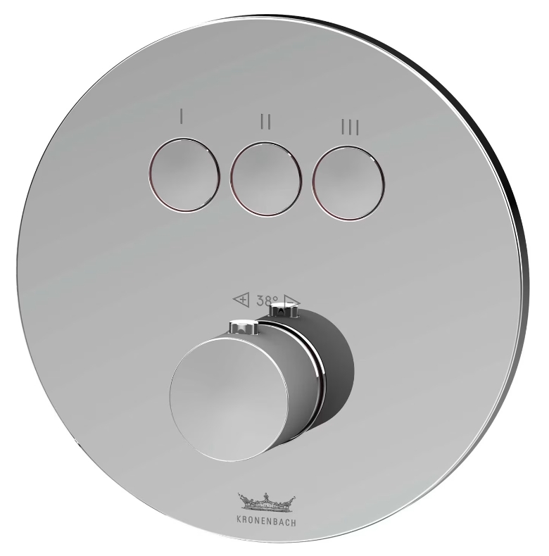 Kronenbach Smart Push mitigeur bain-douche encastrée oui chrome 19044003CR