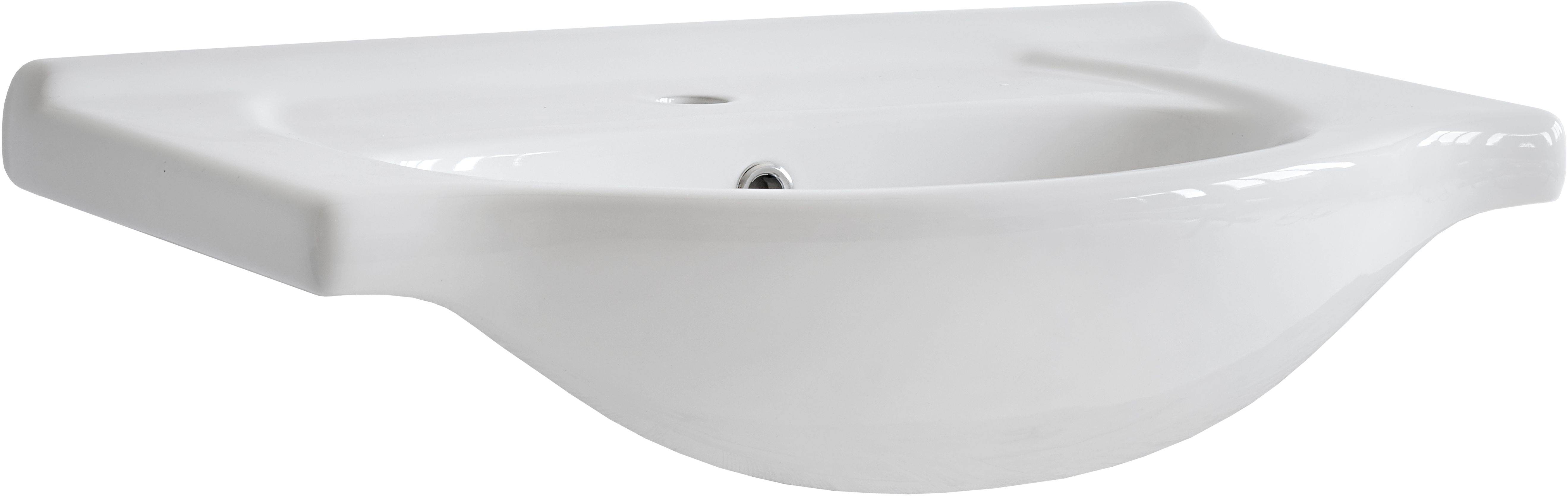 Comad Vintage lavabo 65x44 cm semi-circulaire de meuble blanc UM- CFP 65 DP(YS27201-65)