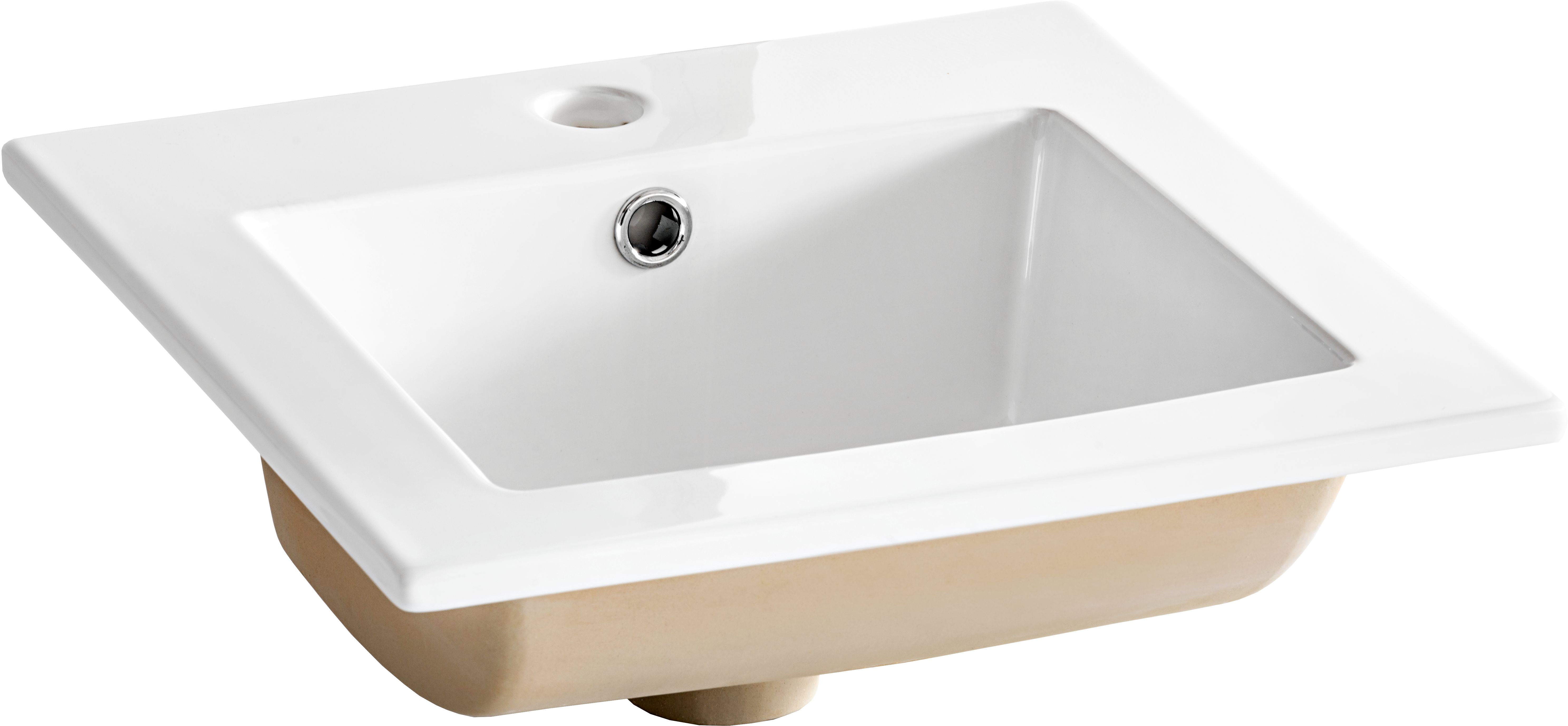 Comad Square lavabo 42x42 cm carrée de meuble blanc brillant UM-CFP 9048B/8023 DP