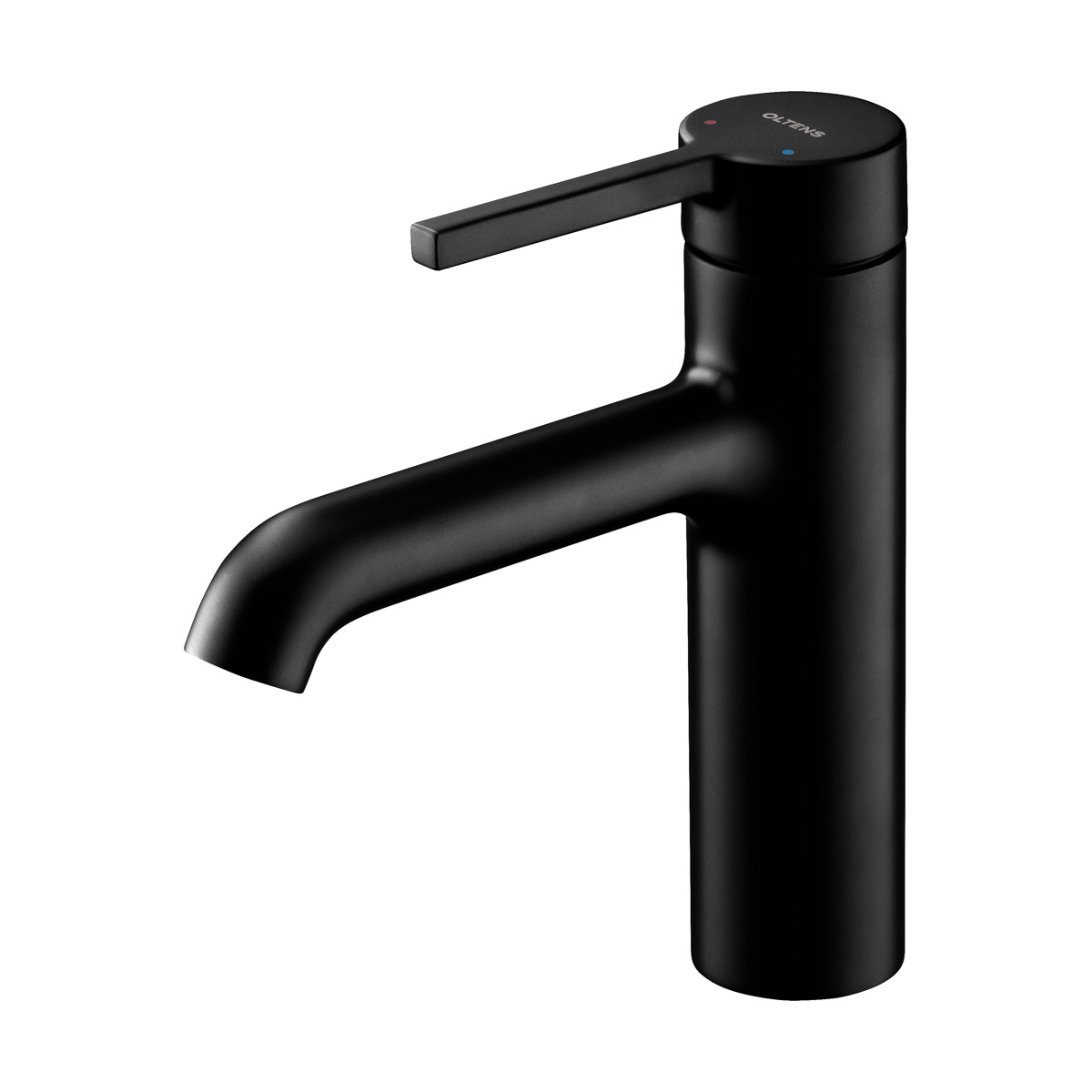 Oltens Rann mitigeur de lavabo sur pied noir mat 32205300