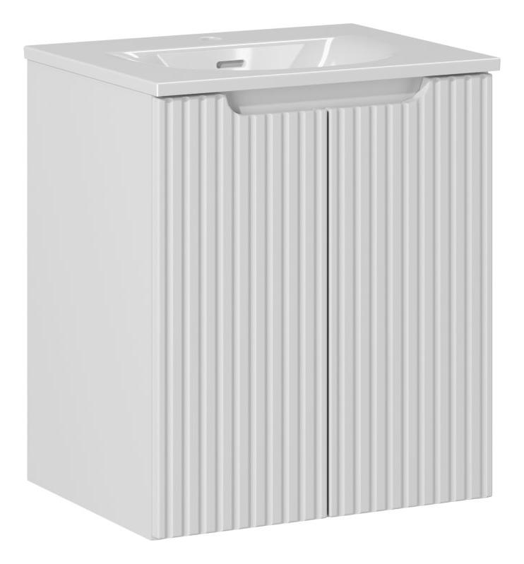 Set armoire Comad Nova White NOVA WHITE 82-50-2D, lavabo Comad Sky 3 SKY 3 50CM DP (E-8099-3-50)