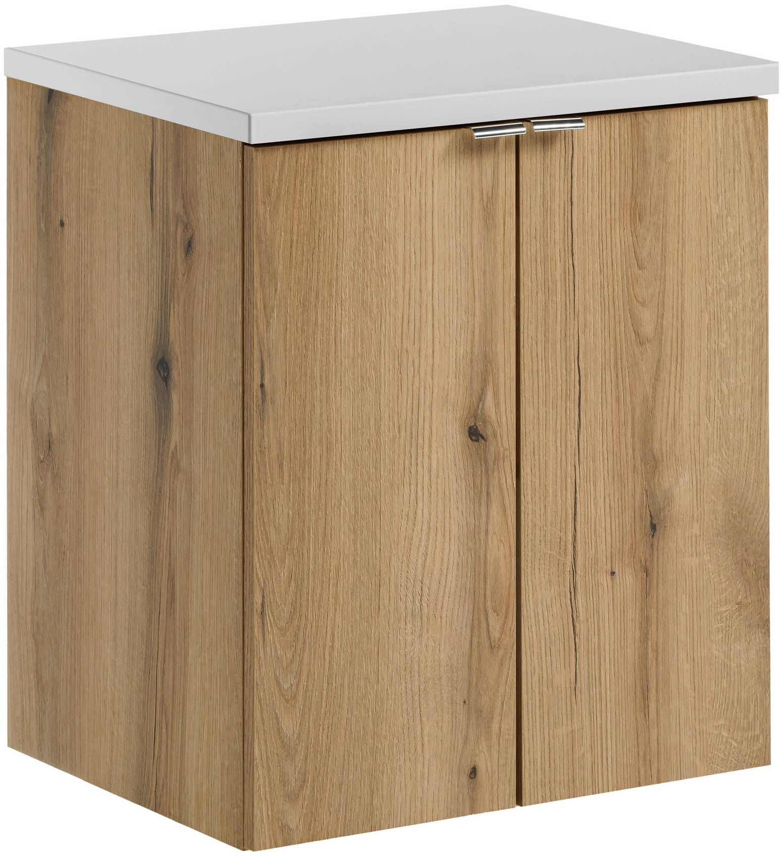 Set armoire Comad Nova Oak NOVA OAK A 82-50-2D, plan de travail Comad Nova White NOVA WHITE 89-50