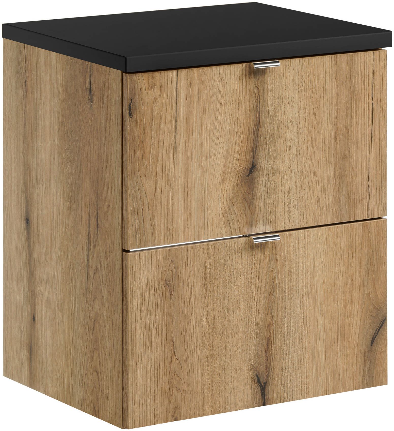 Set armoire Comad Nova Oak NOVA OAK A 82-50-2S, plan de travail Comad Nova Black NOVA BLACK B 89-50
