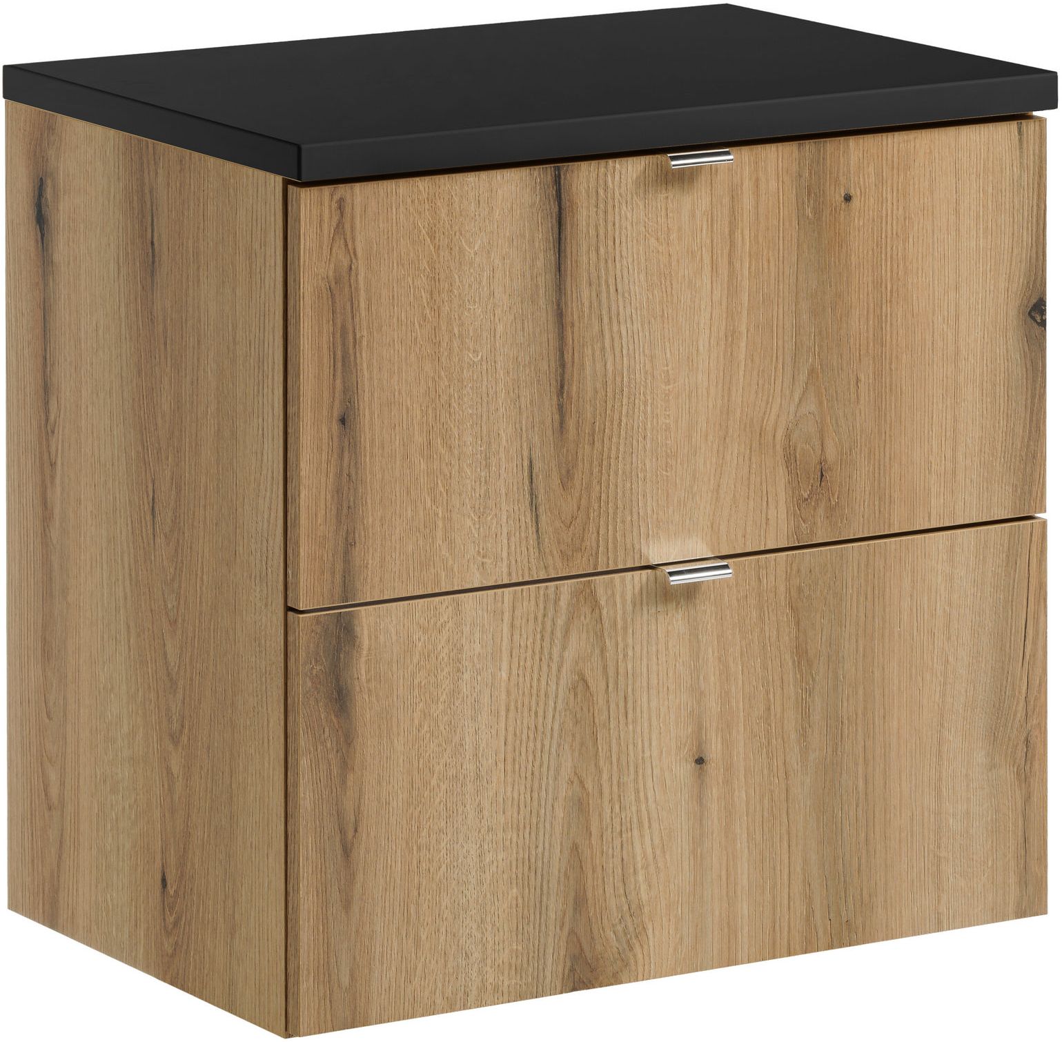 Set armoire Comad Nova Oak NOVA OAK A 82-60-2S, plan de travail Comad Nova Black NOVA BLACK B 89-60