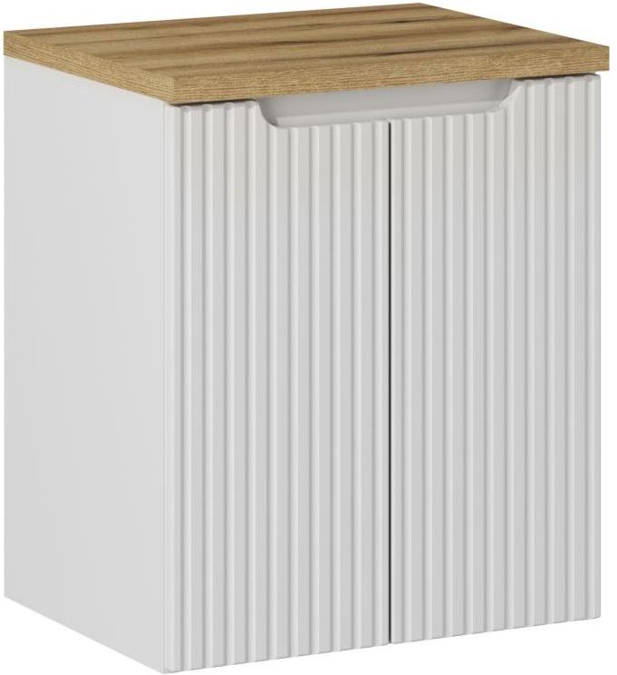 Set armoire Comad Nova White NOVA WHITE 82-50-2D, plan de travail Comad Nova Oak NOVA OAK A 89-50