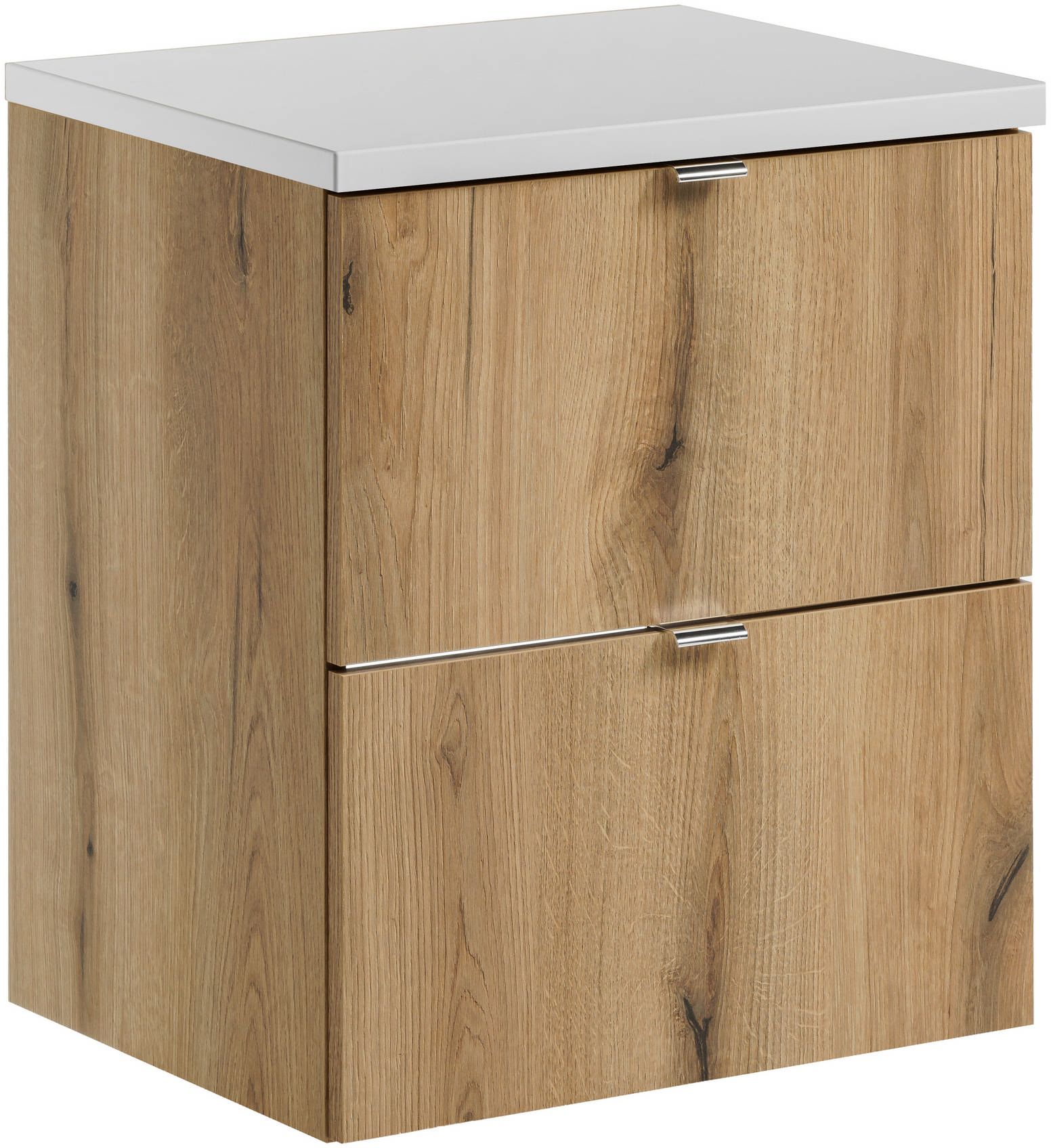 Set armoire Comad Nova Oak NOVA OAK A 82-50-2S, plan de travail Comad Nova White NOVA WHITE 89-50
