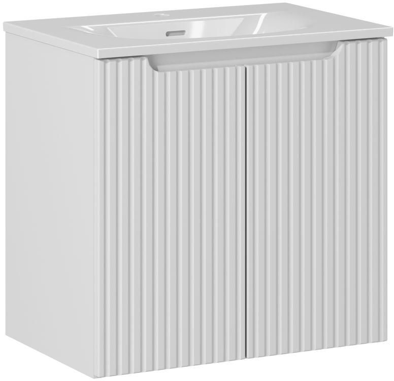 Set armoire Comad Nova White NOVA WHITE 82-60-2D, lavabo Comad Sky 3 SKY 3 60CM DP (E-8099-3-60)