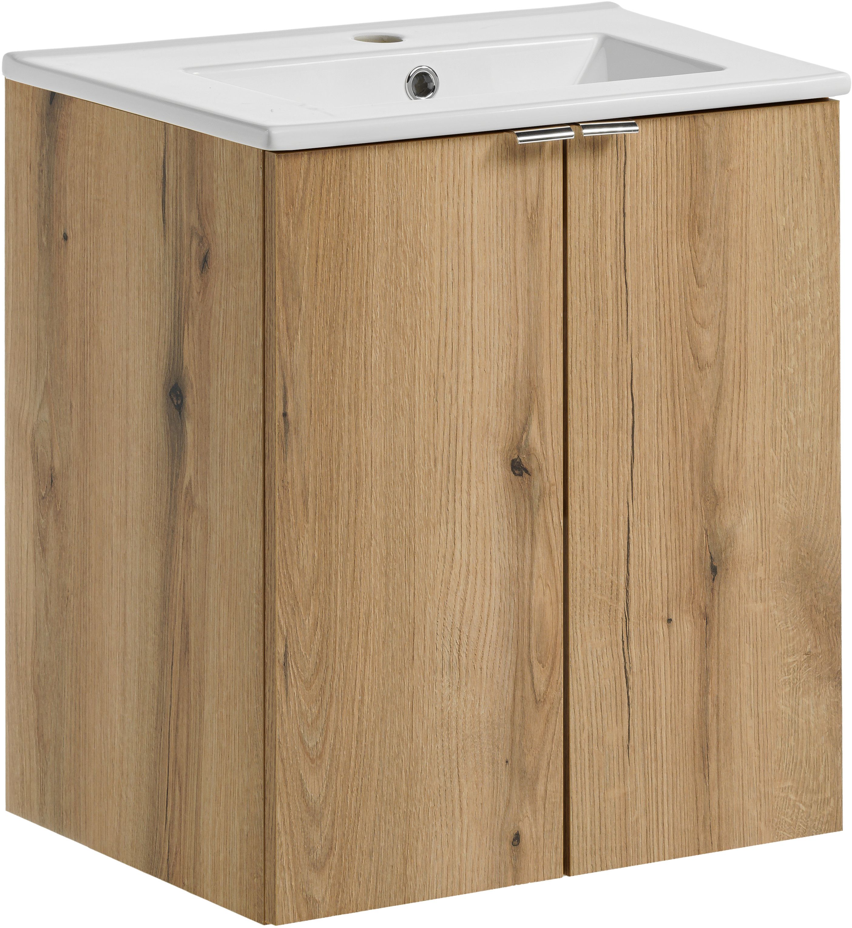 Set lavabo Comad Dance White UM2050RBDANCE50DP, armoire Comad Nova Oak NOVA OAK A 82-50-2D