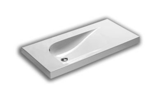 Hatria Grandangolo lavabo 150x50 cm rectangulaire classique blanc 00YXF301