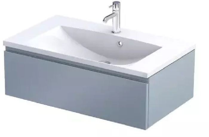 Oristo Brylant armoire 79.6x45.5x25 cm sous-lavabo suspendu bleu OR36-SD1S-80-16