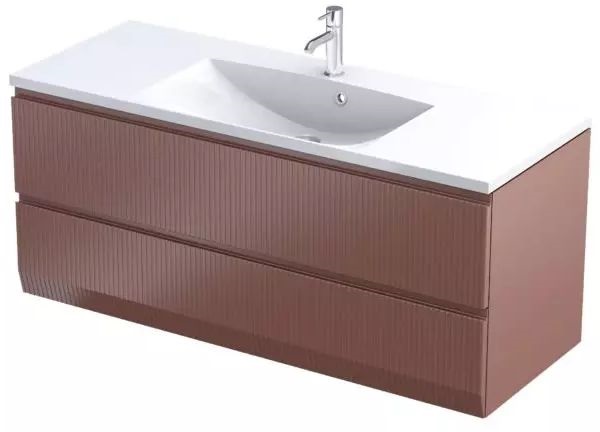 Oristo Brylant armoire 119.6x45.5x50 cm sous-lavabo suspendu OR36-SD2S-120-19R