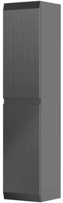Oristo Brylant armoire 35x32x160 cm latérale suspendue noir OR36-SB2D-35-8R