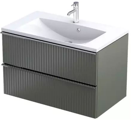 Oristo Etna armoire 79.6x45.5x50 cm sous-lavabo suspendu OR52-SD2S-80-17R