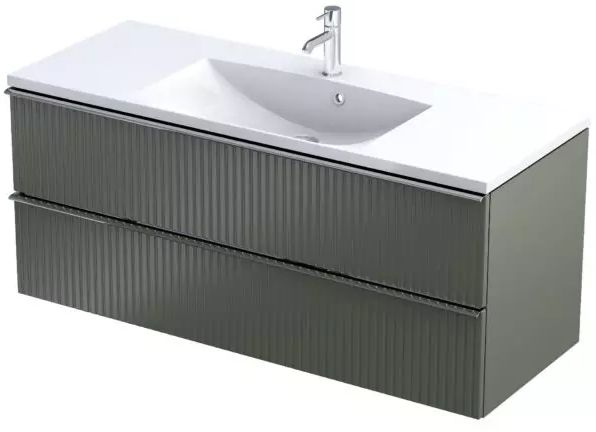 Oristo Etna armoire 119.6x45.5x50 cm sous-lavabo suspendu OR52-SD2S-120-17R