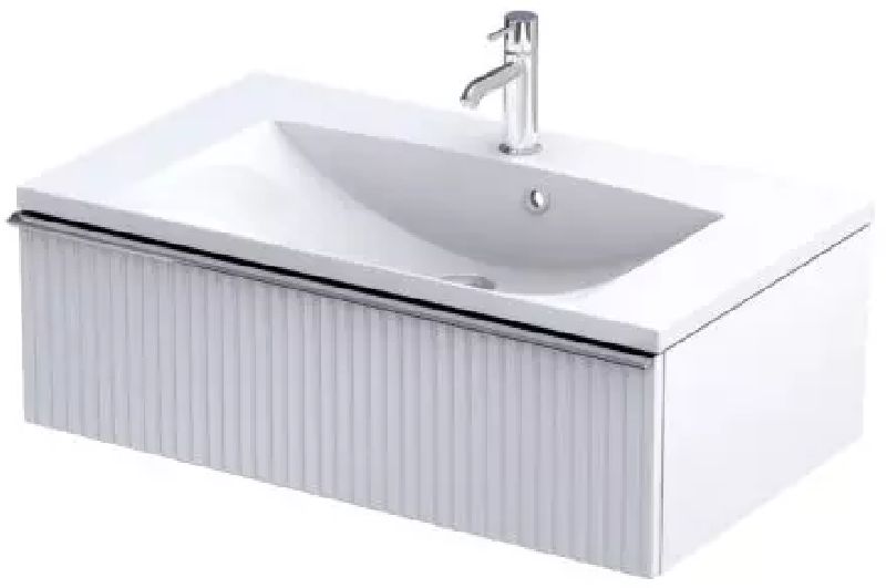 Oristo Etna armoire 79.6x45.5x25 cm sous-lavabo suspendu blanc OR52-SD1S-80-2R