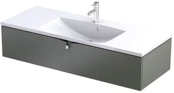 Oristo Siena armoire 119.6x45.5x25 cm sous-lavabo suspendu OR45-SD1S-120-17