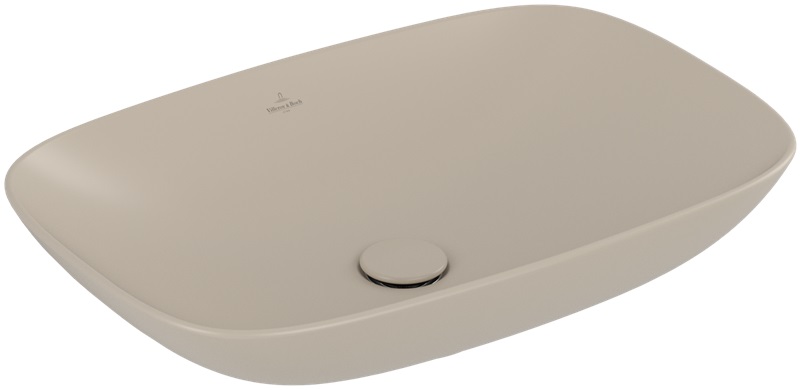 Villeroy & Boch Loop & Friends lavabo 63x43 cm rectangulaire à poser marron/beige 4A5000AM