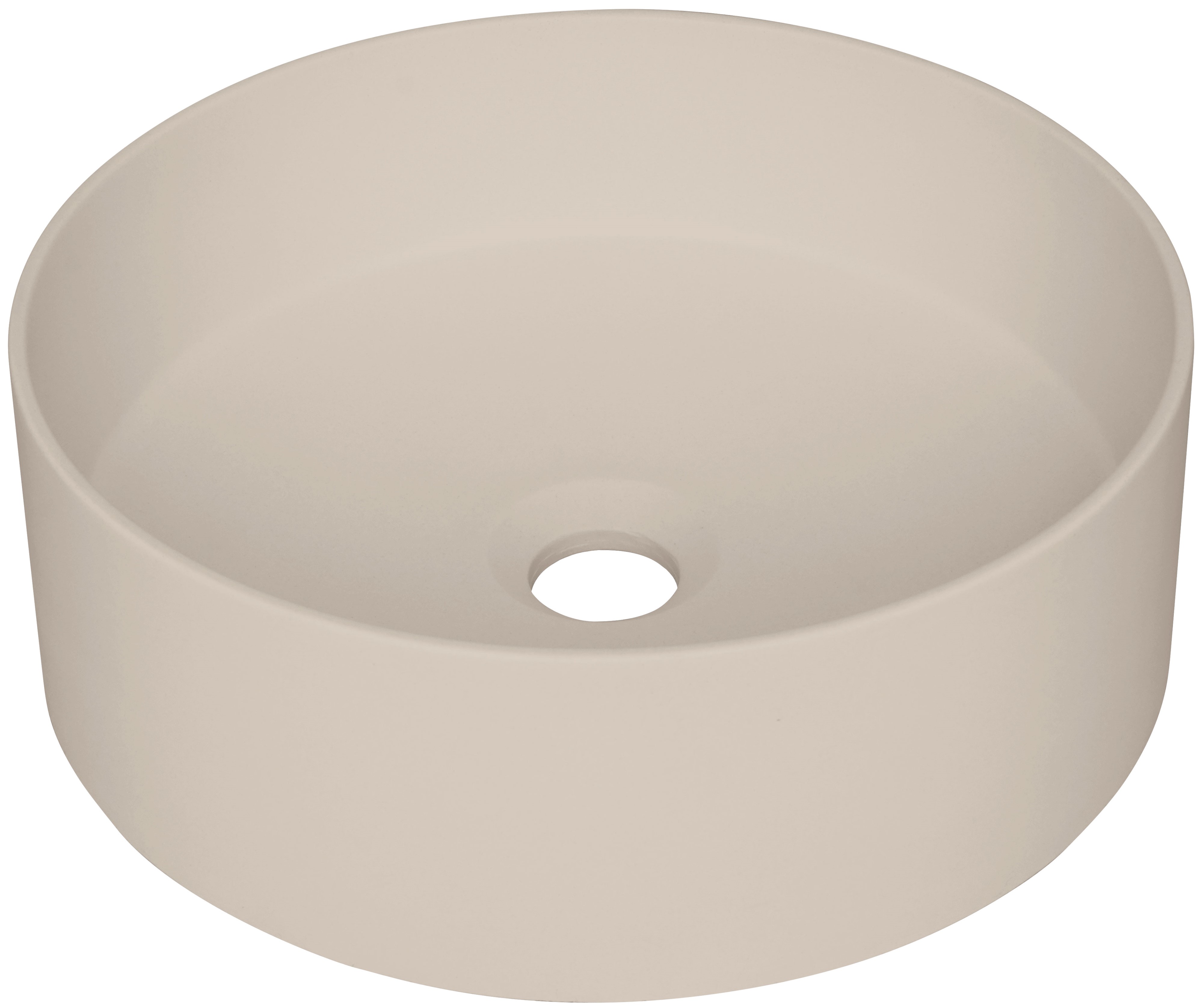 Deante Silia lavabo 36x36 cm ronde à poser marron/beige CQS_5U4S