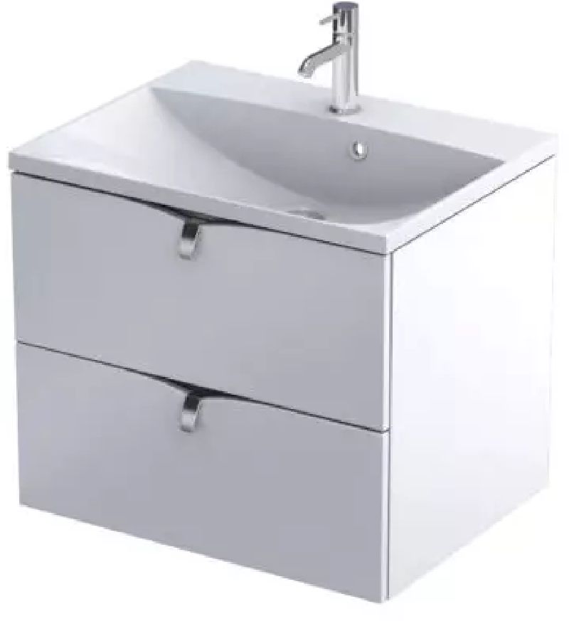 Oristo Siena armoire 59.6x45.5x50 cm sous-lavabo suspendu blanc OR45-SD2S-60-2