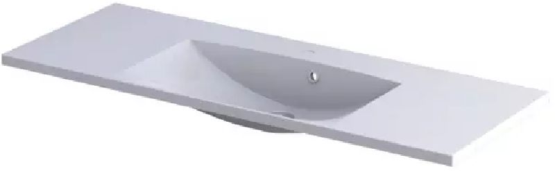 Oristo Uni lavabo 120x46.5 cm rectangulaire de meuble blanc UME-AM-120-92-C-BO