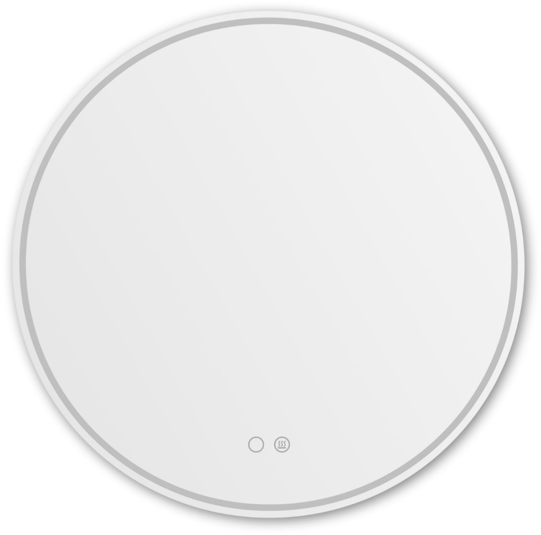 Zuma Line miroir 60x60 cm circulaire avec éclairage blanc-doré D2526