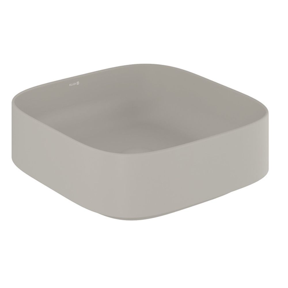 Kludi Resa C lavabo avec bouchon 40x40 cm carrée à poser marron/beige 58CW30O2