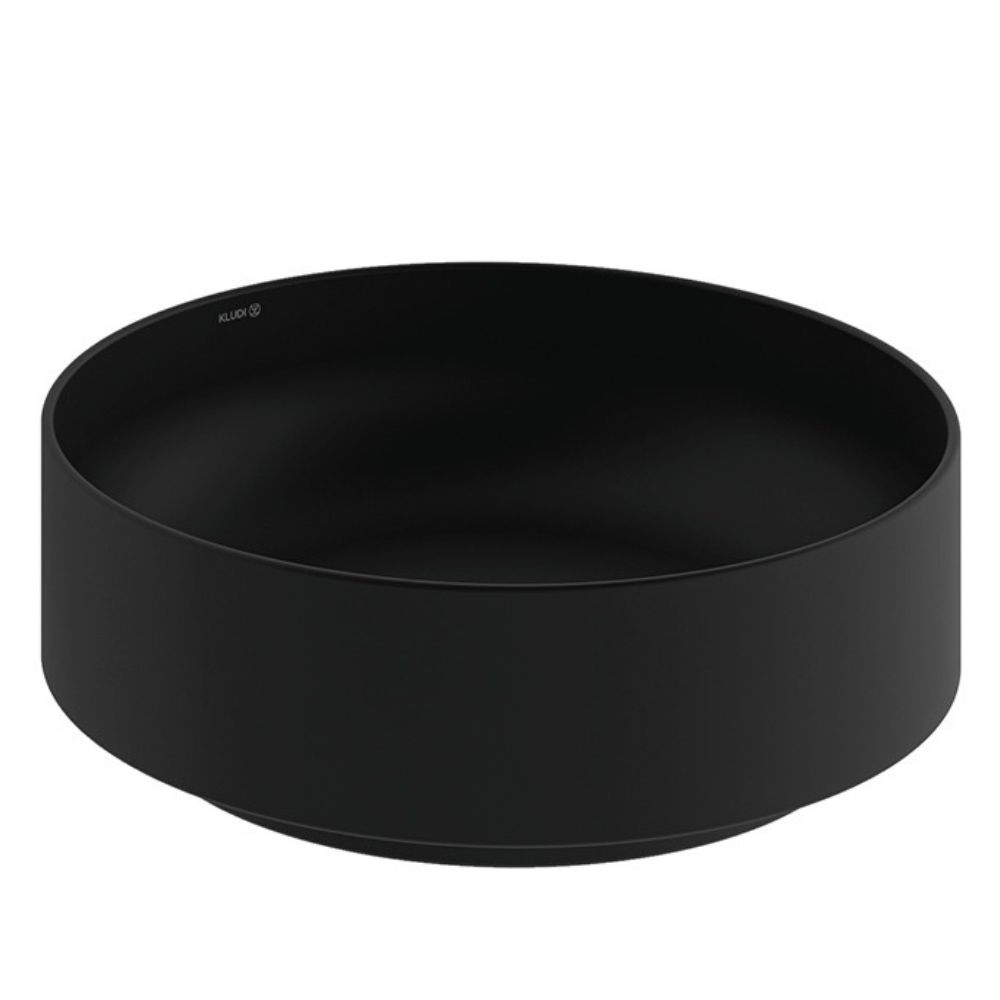 Kludi Resa R lavabo avec bouchon 40x40 cm ronde à poser noir 58CW1039