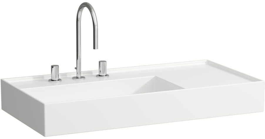 Laufen Kartell lavabo 90x46 cm rectangulaire classique-de meuble blanc brillant H8183380001121