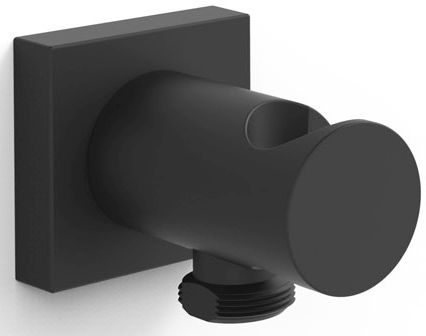 Tres raccord coudé avec support noir 21118221NM