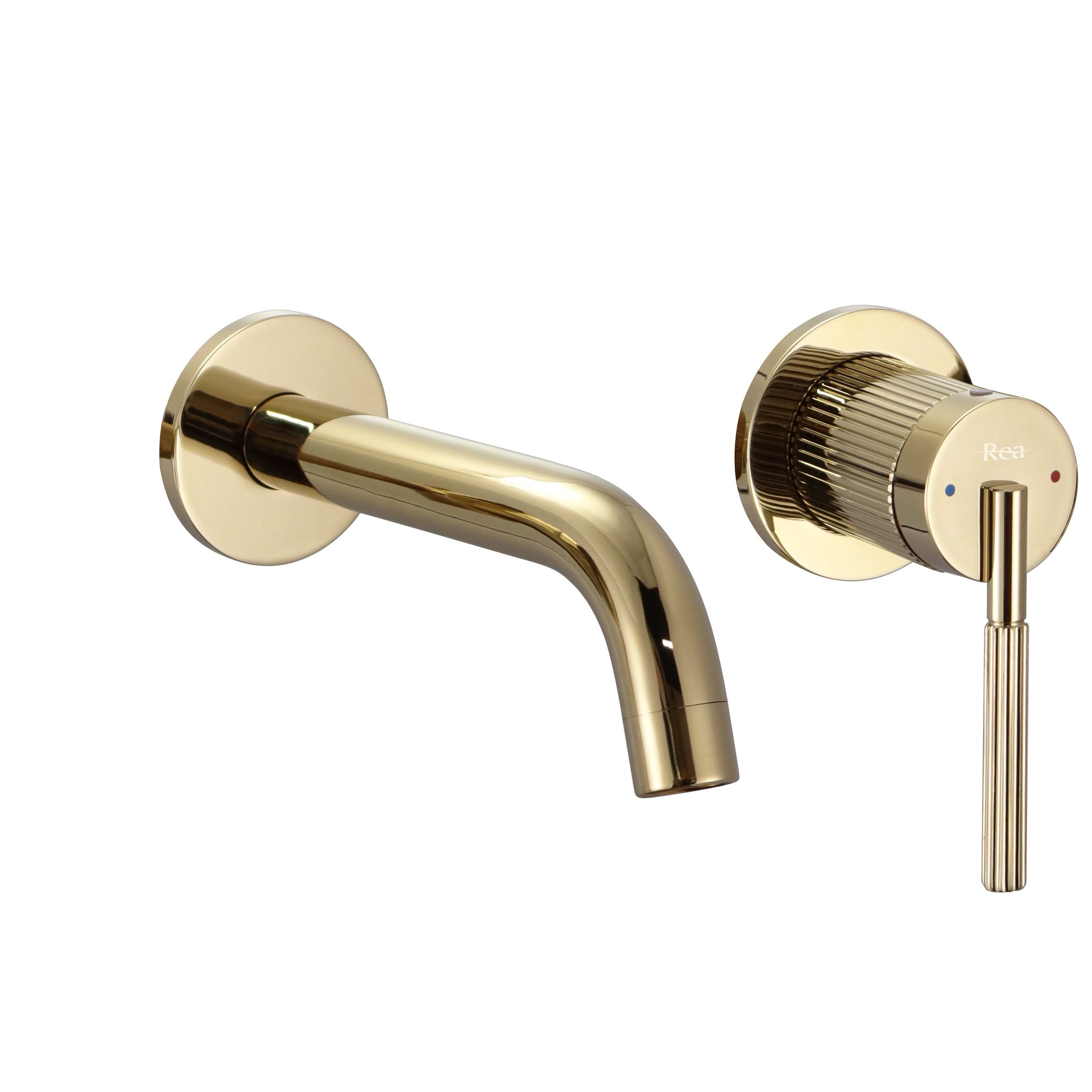 Rea Argon mitigeur de lavabo murale doré REA-B7809