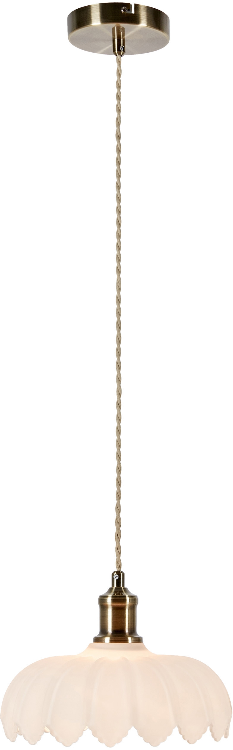 Markslöjd Kurage lampe suspendue 1x40 W blanc-laiton 108857
