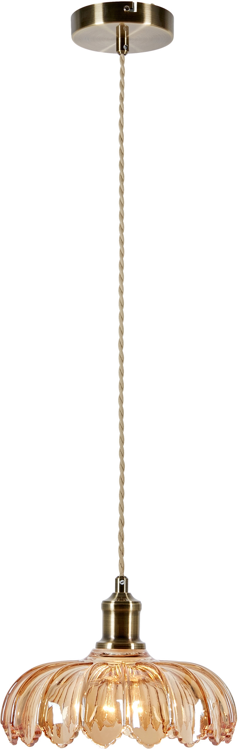 Markslöjd Kurage lampe suspendue 1x40 W laiton-ambre 108858