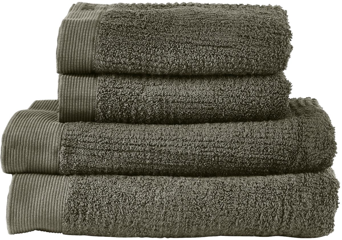 Zone Denmark Classic lot de serviettes 140x70 cm coton vert 28639