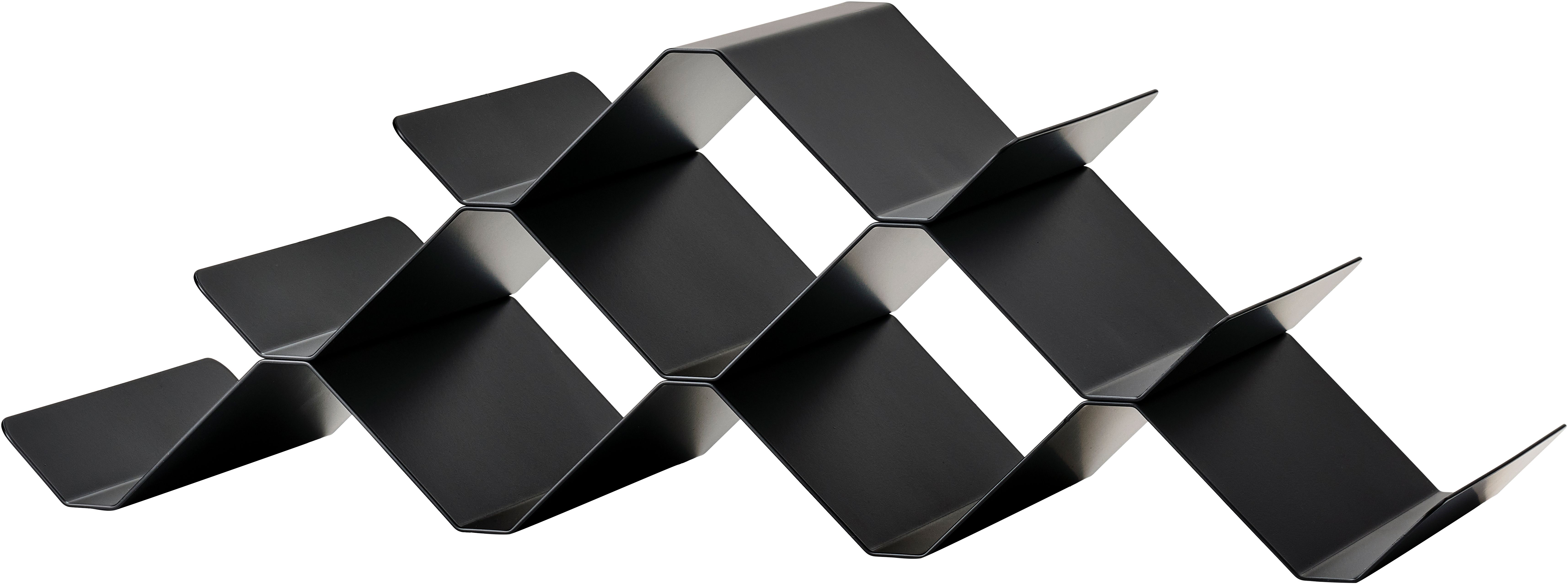 Zone Denmark Rocks casier à vin 51.3x20x17 cm noir 26657