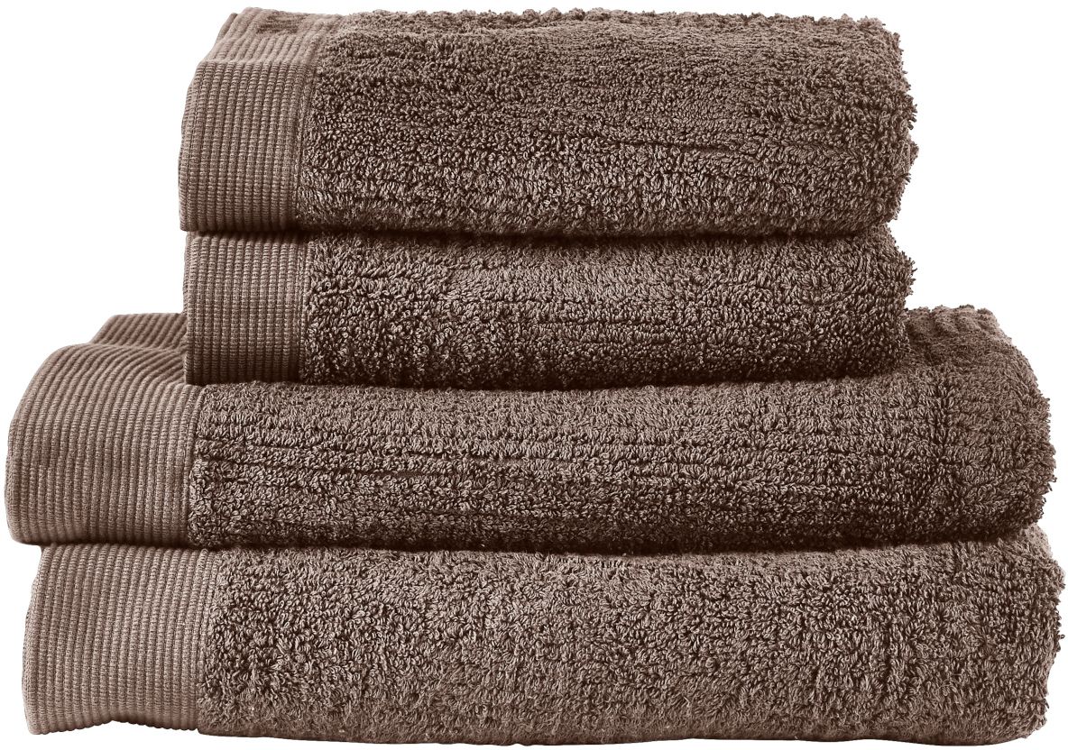 Zone Denmark Classic lot de serviettes 140x70 cm coton marron 28640