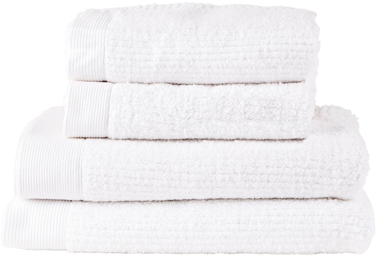Zone Denmark Classic lot de serviettes 140x70 cm coton blanc 331994