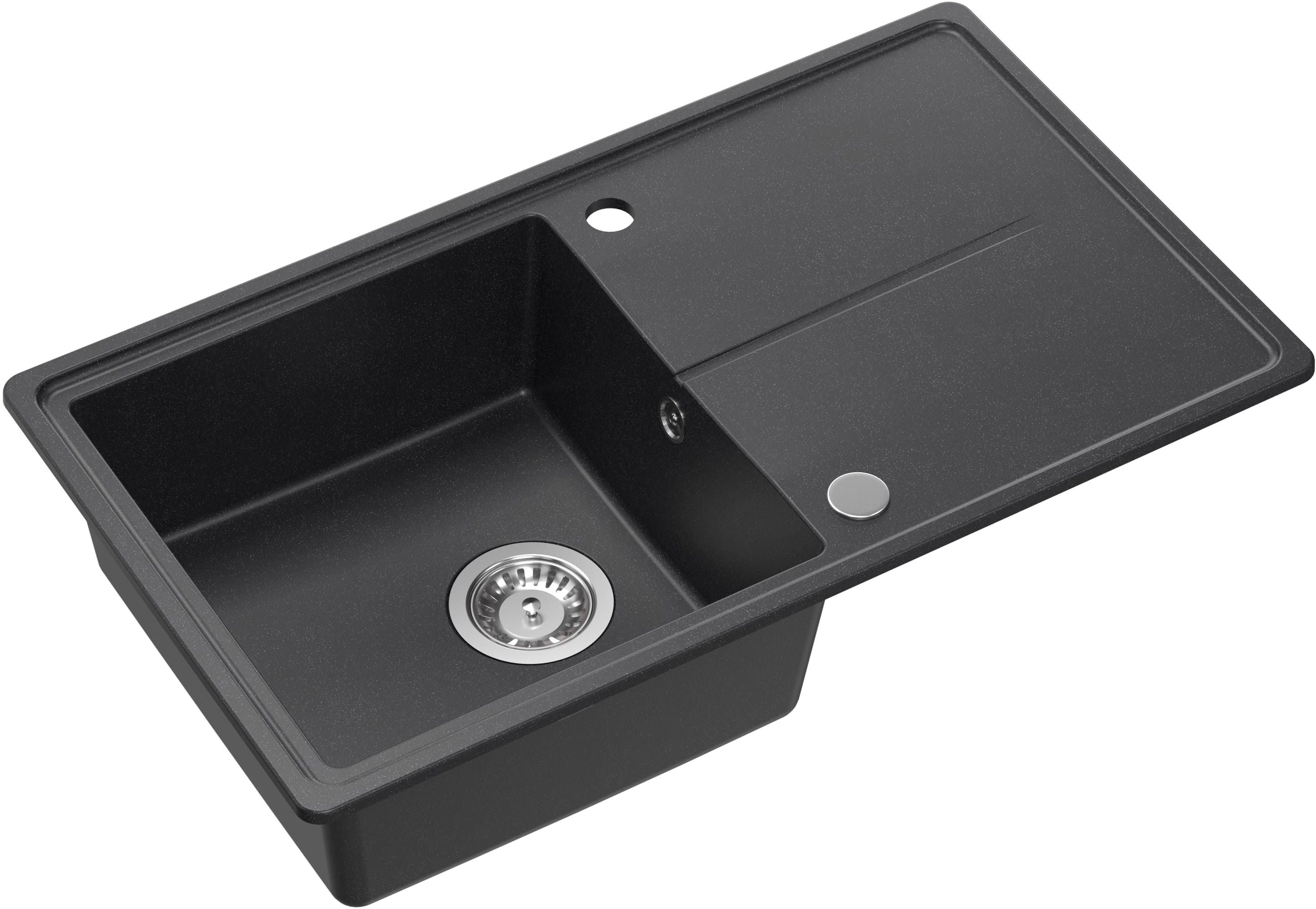 Quadron Tony évier graniteq 78x45 cm noir HTO7845CZK