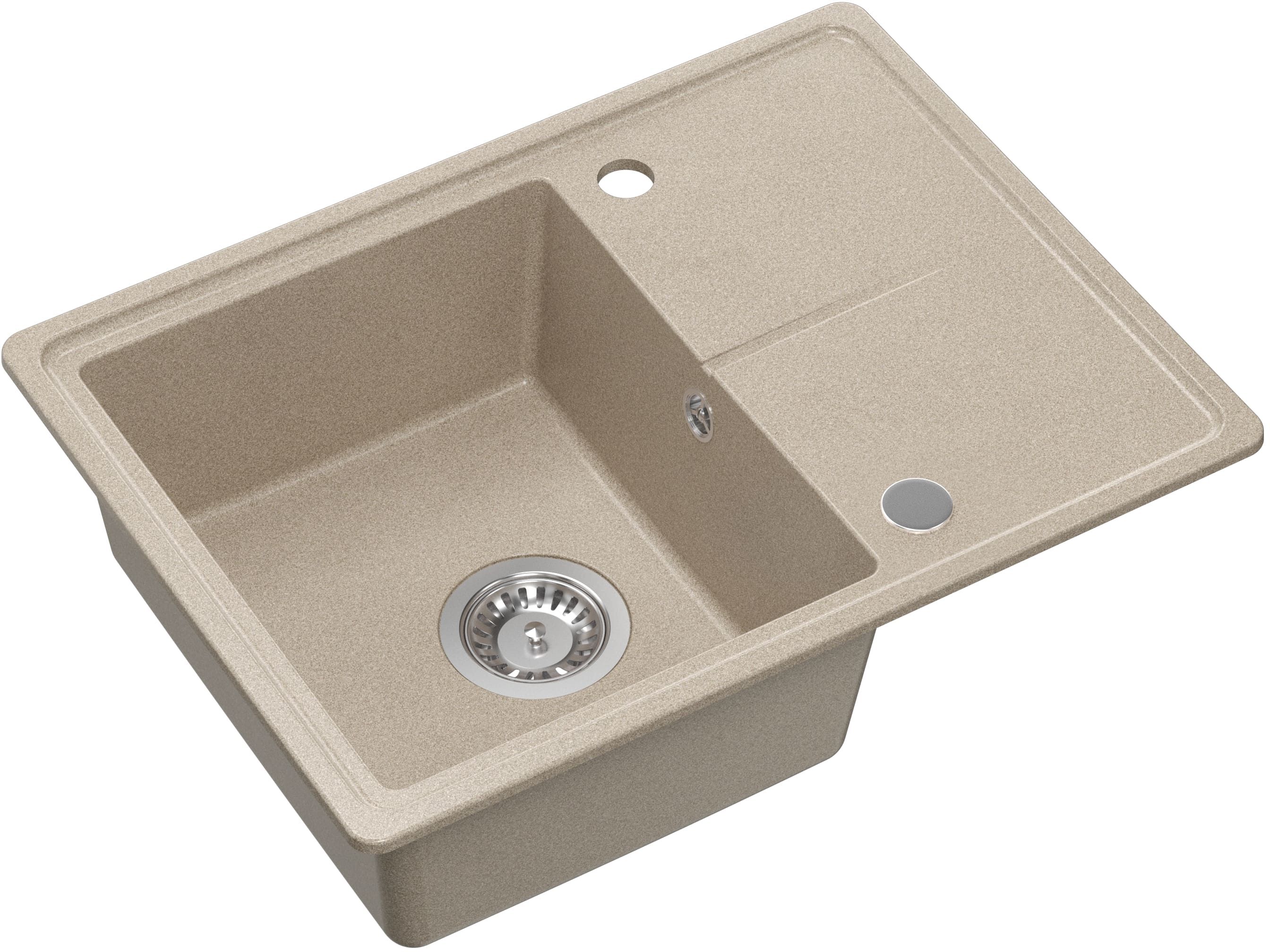 Quadron Tony évier graniteq 60x45 cm beige HTO6045BEK