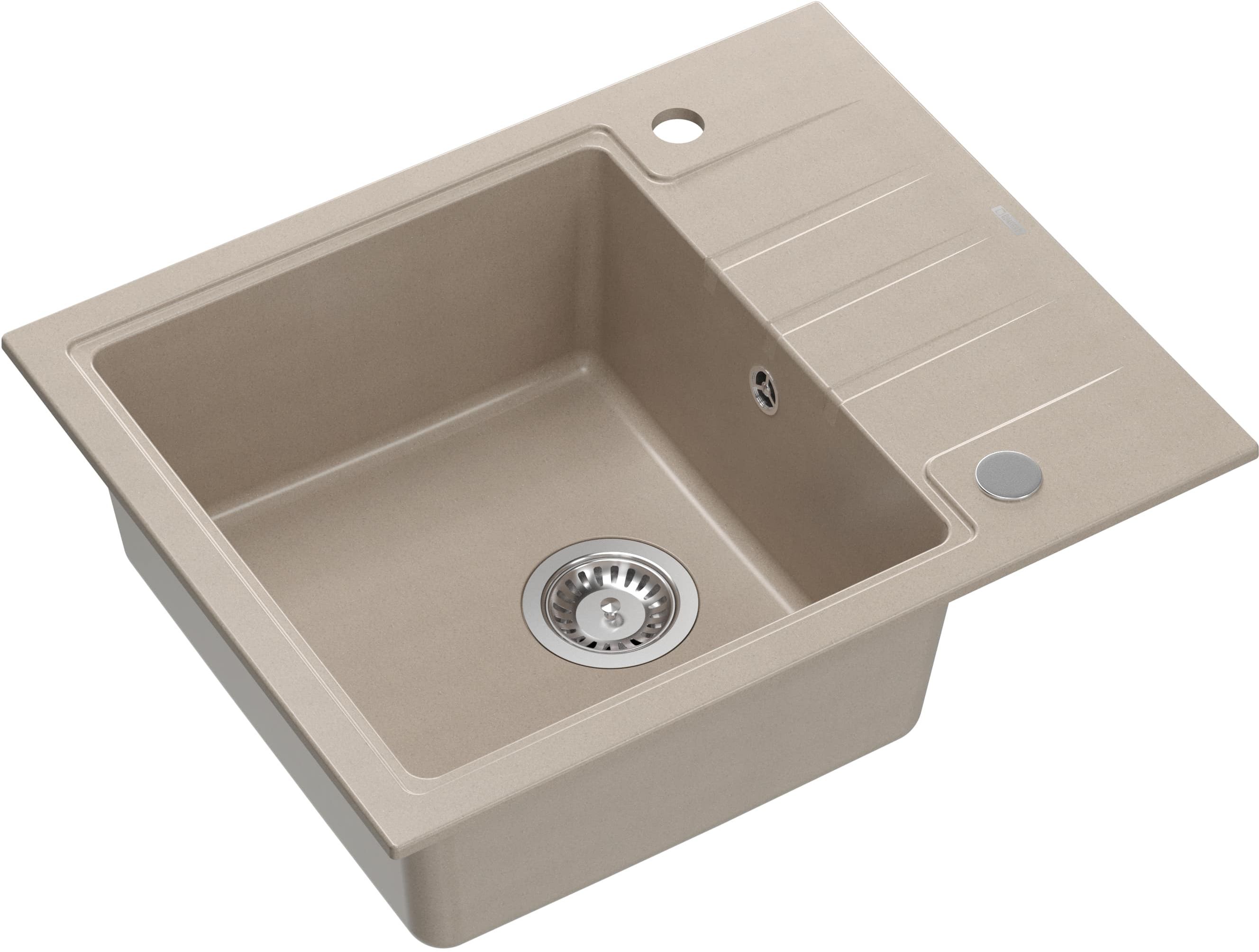 Quadron Peter évier graniteq 62x50 cm beige HCQP6250BEZP