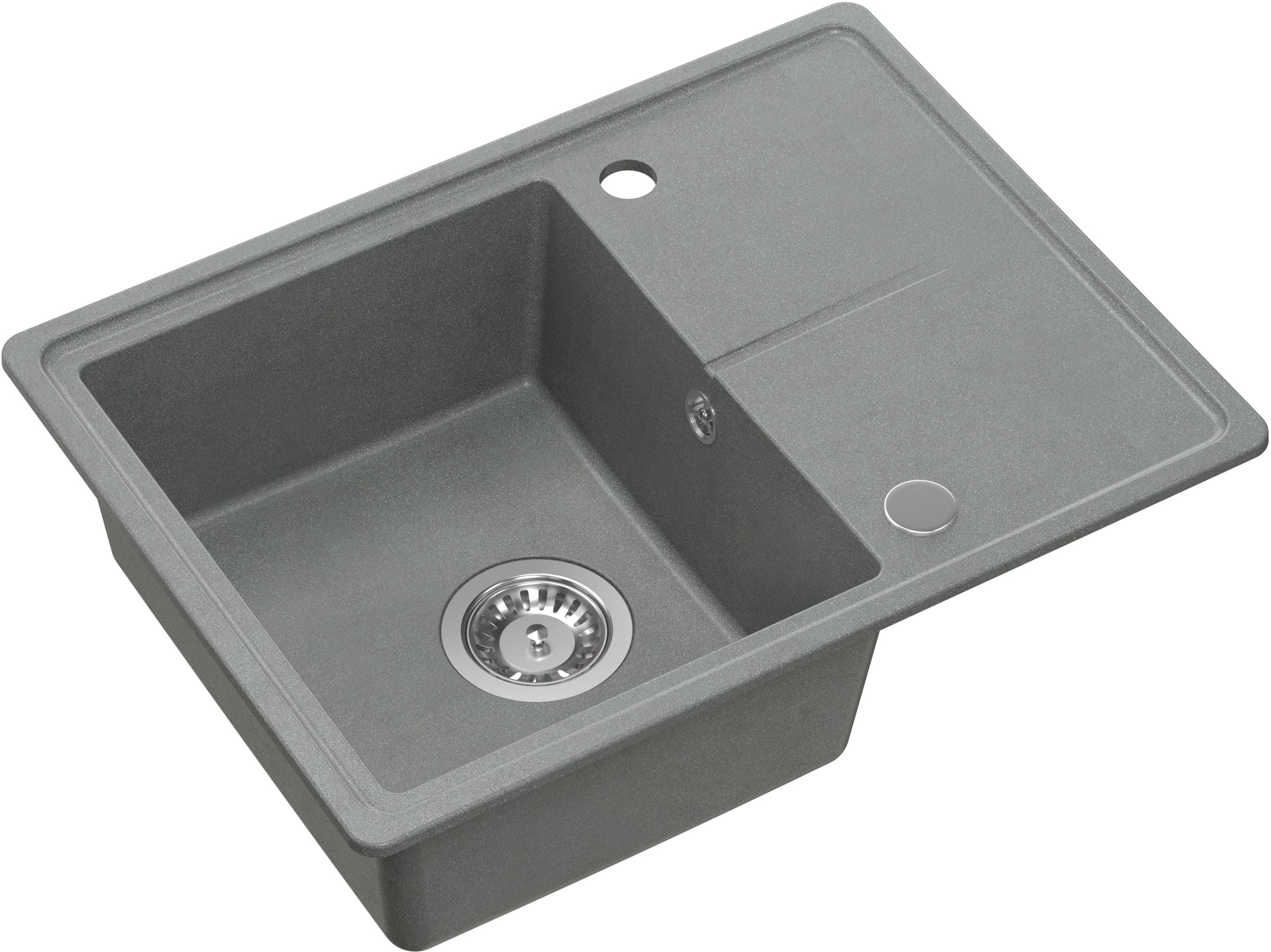 Quadron Tony évier graniteq 60x45 cm gris/graphite/onyx HTO6045SZK
