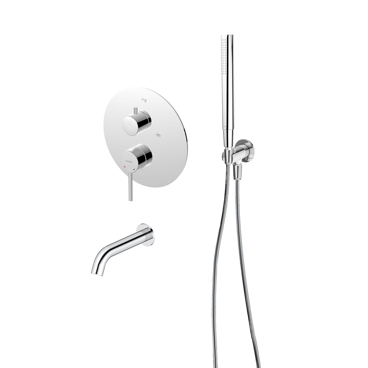 Set mitigeur bain-douche Oltens Rann 34111100, bec pour mitigeur Oltens Molle 39100100, 37102100, 39304100, 37200100