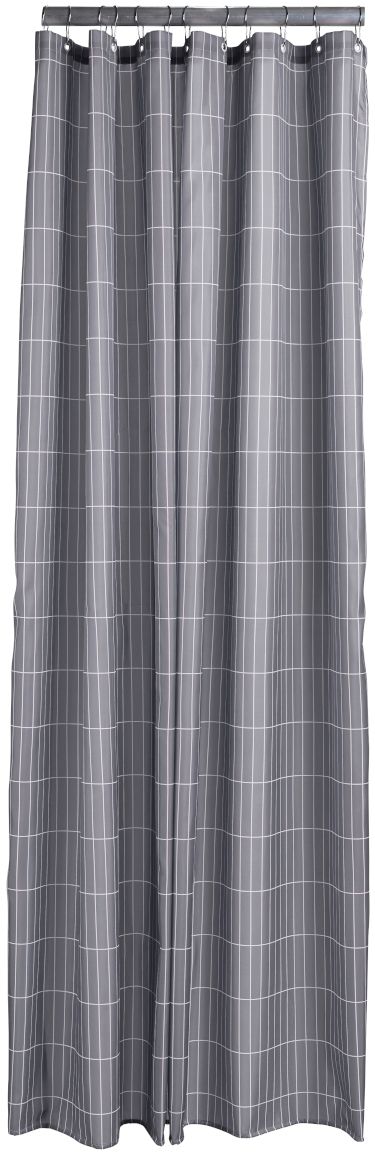 Zone Denmark Tiles rideau de douche 200x180 cm gris 331839