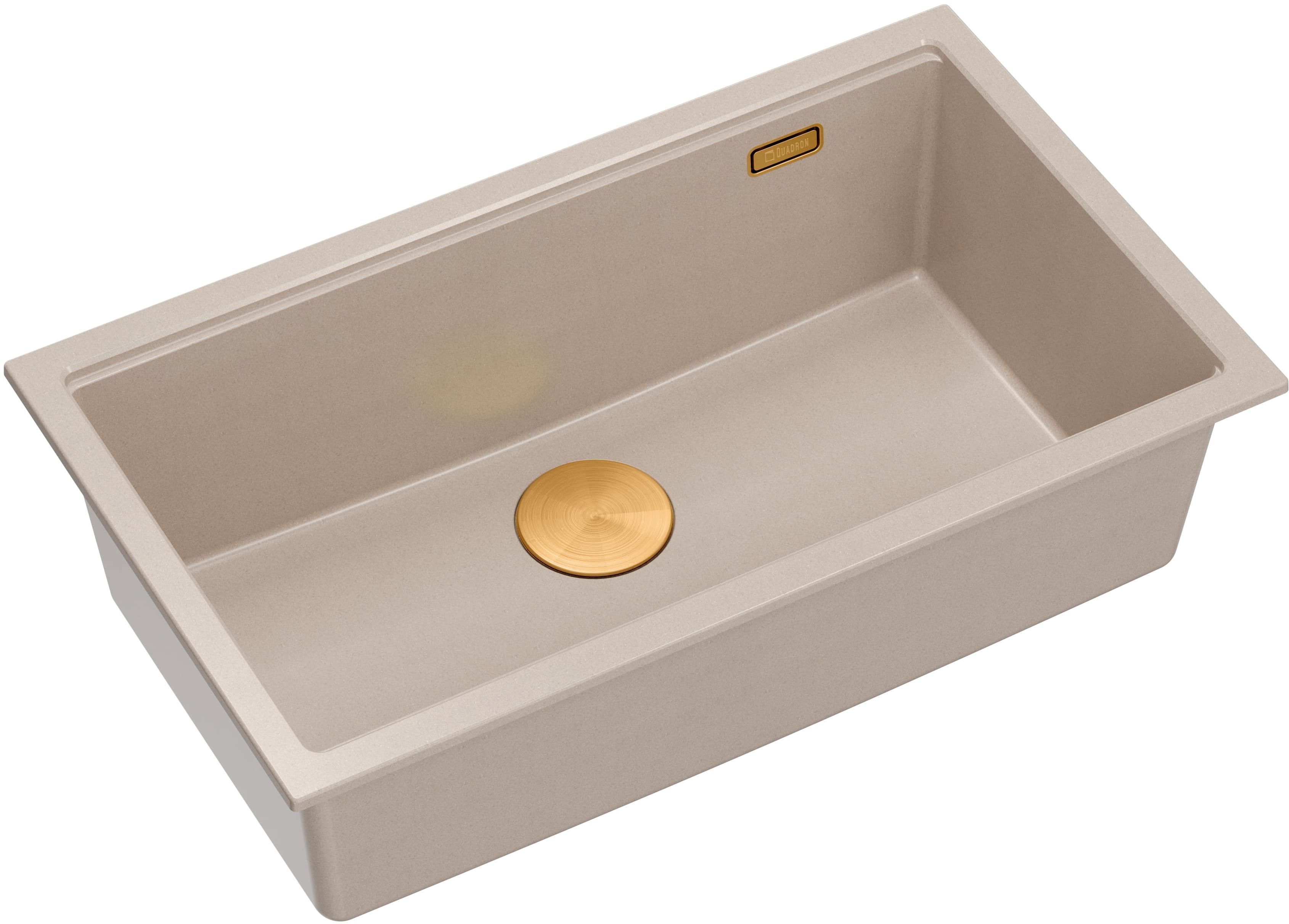 Quadron Logan évier graniteq 76x45 cm beige HQD7644U2_PVDC1_U