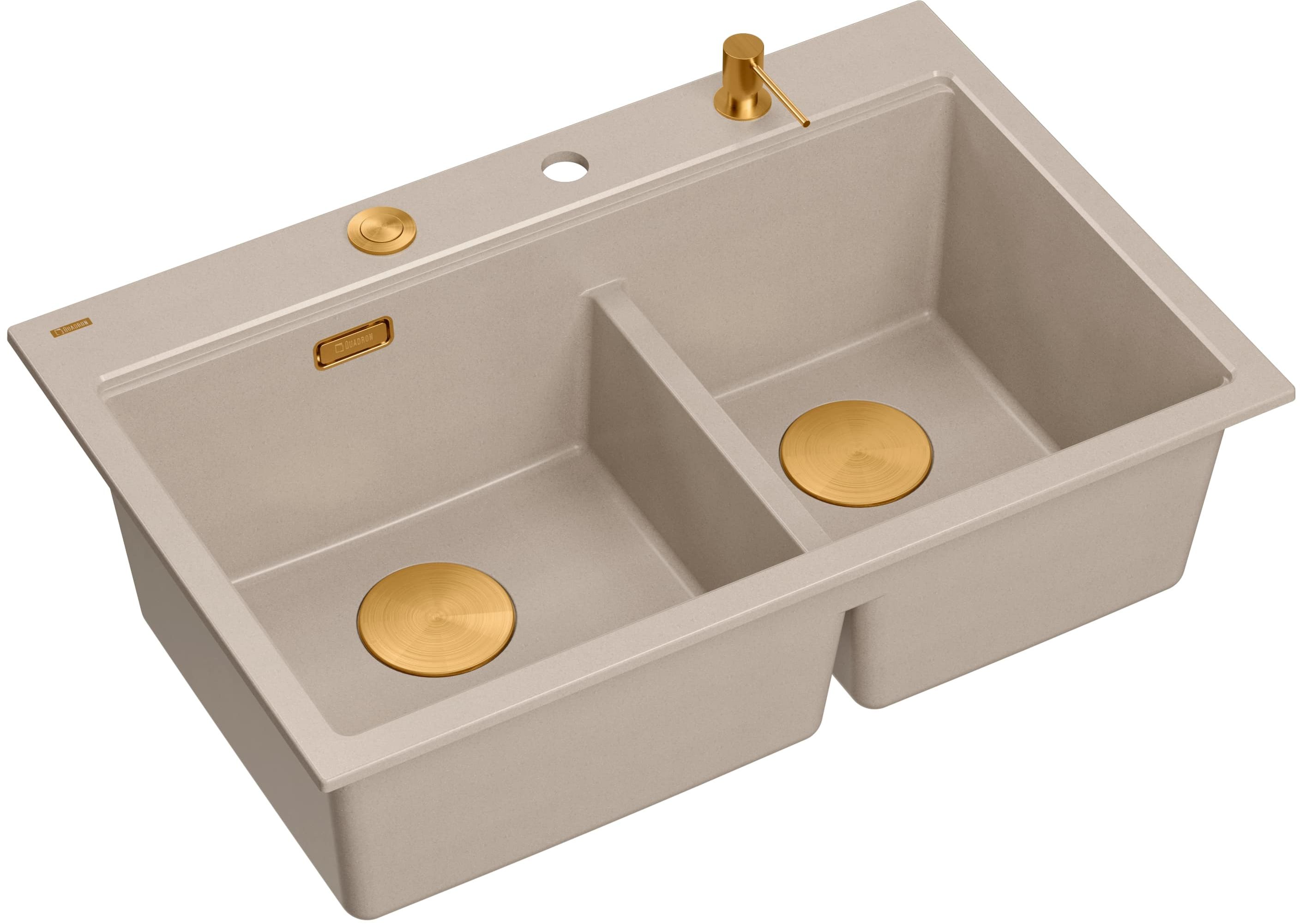 Quadron Marc 120 évier graniteq 76x50 cm beige HQC7650U2_PVDC1