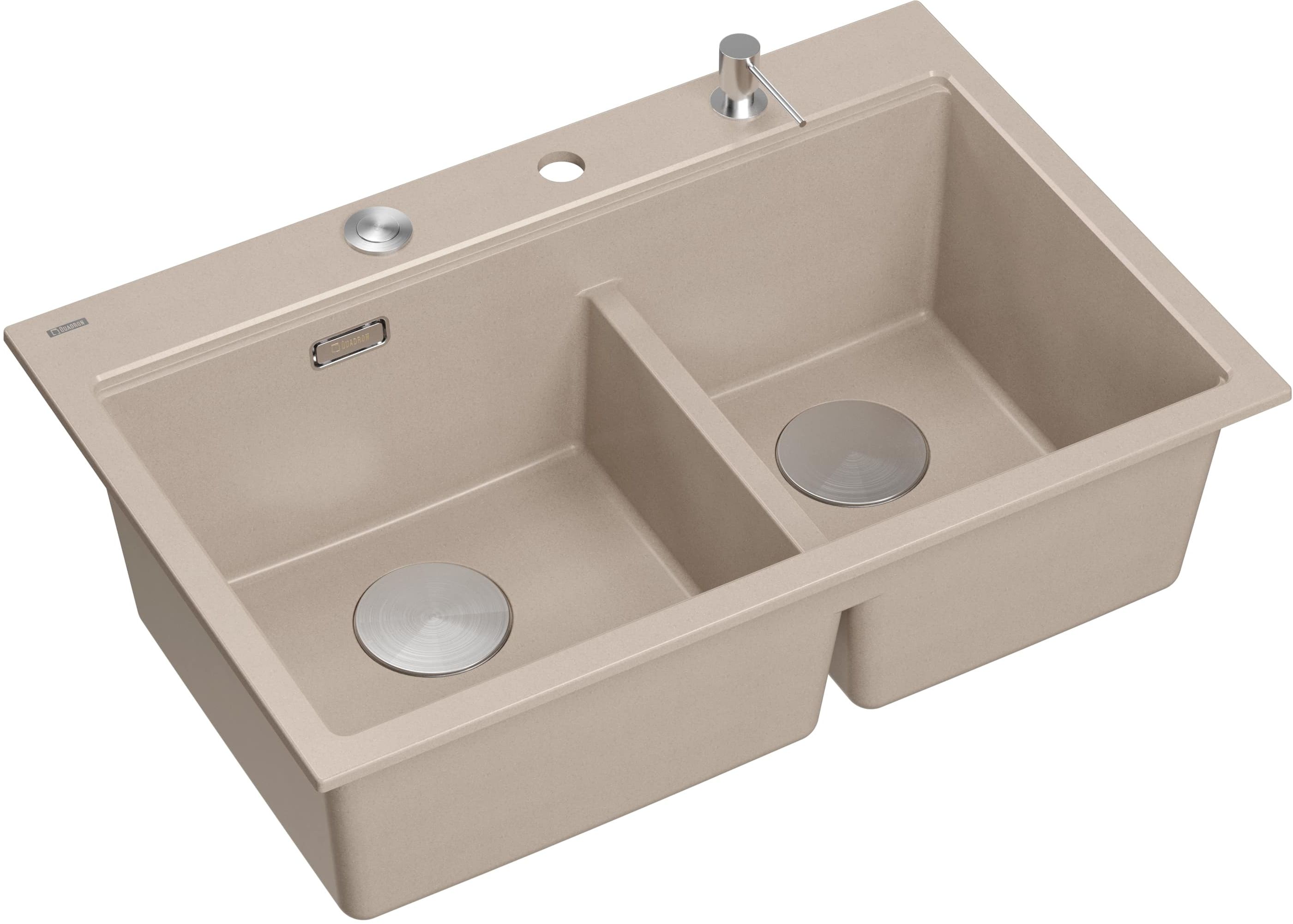 Quadron Marc 120 évier graniteq 76x50 cm beige HQC7650U2_BS