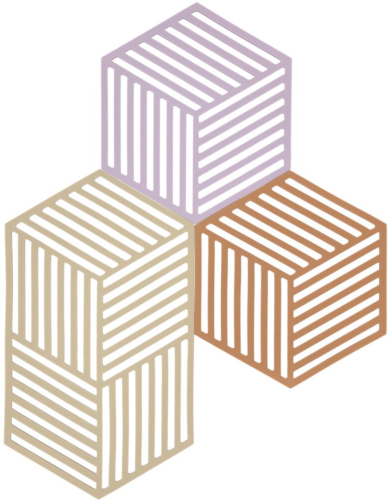 Zone Denmark Hexagon support de cuisine 24x14x cm mélange de couleurs 32701