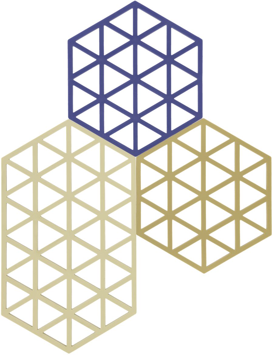 Zone Denmark Triangles support de cuisine 24x14x cm mélange de couleurs 32706