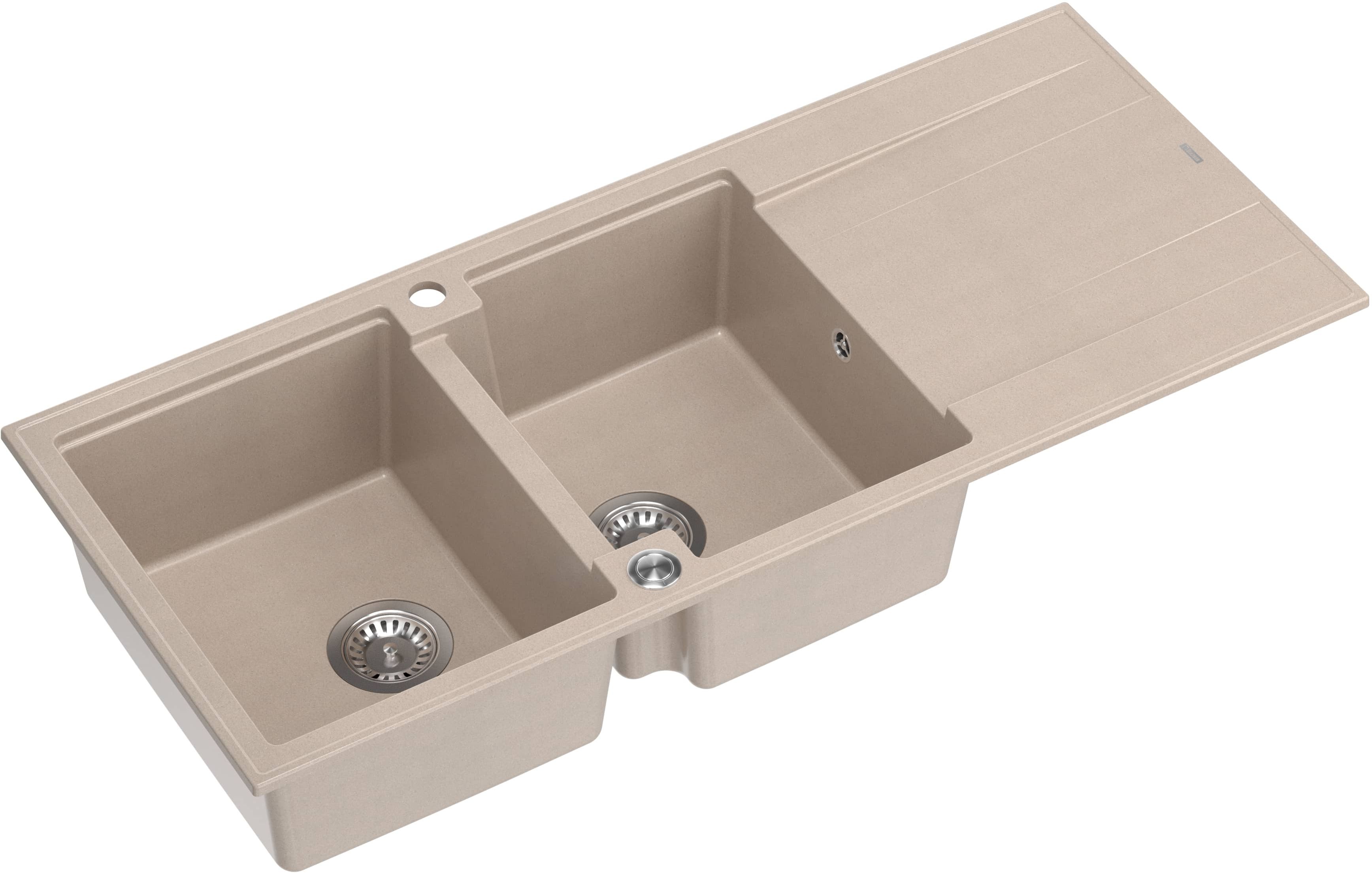 Quadron Evan évier graniteq 116x50 cm beige HQE11650U2_BS_P2O