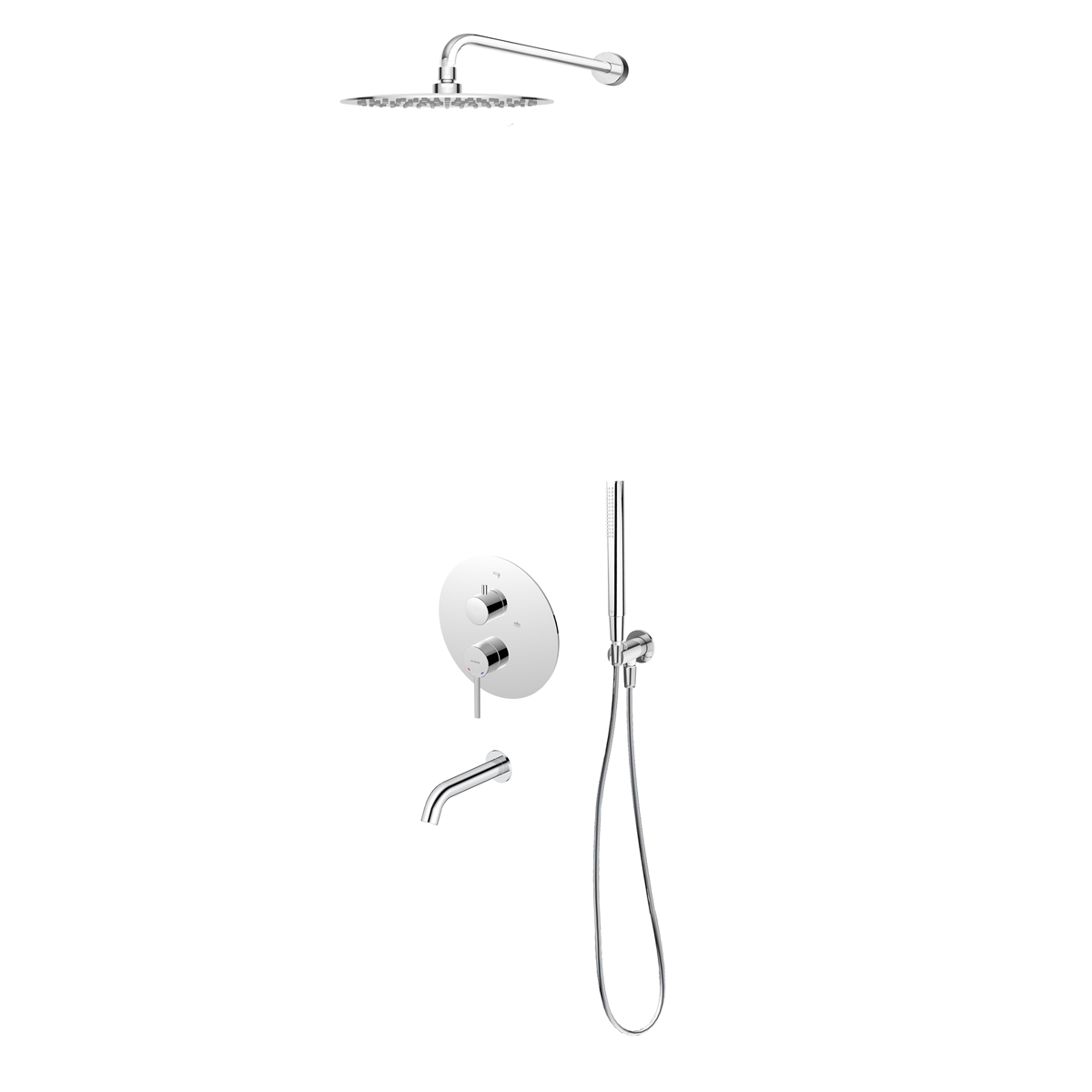 Set mitigeur bain-douche Oltens Rann 34111100, douche à effet de pluie Oltens Vindel 37000100, 39100100, 39400100, 37102100, 39304100, 37200100